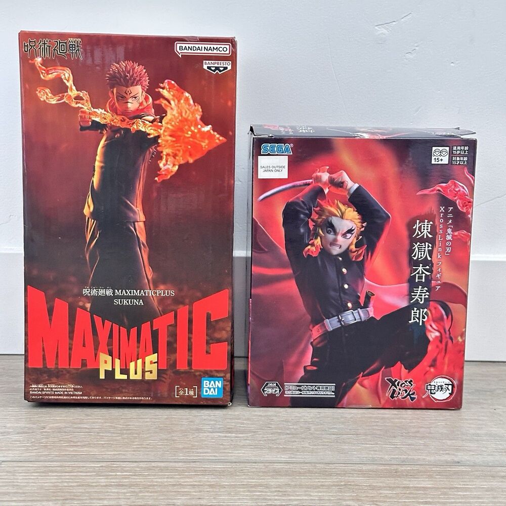 Jujutsu Kaisen Figure Set Xross Link + Sukuna MAXIMATIC PLUS Demon Slayer SEALED